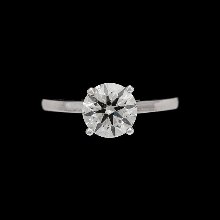 RING, briljantslipad diamant, 1.50 ct.