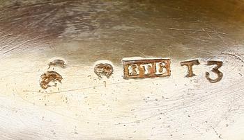 DOSOR, 2 st, silver, svenska stämplar, 1800-tal. Vikt ca 80 gram.