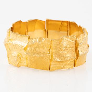 A Björn Weckström bracelet 18K gold "Golden Stream", for Lapponia.