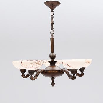 TAKLAMPA, 1930-/40-tal. Höjd ca 45 cm.