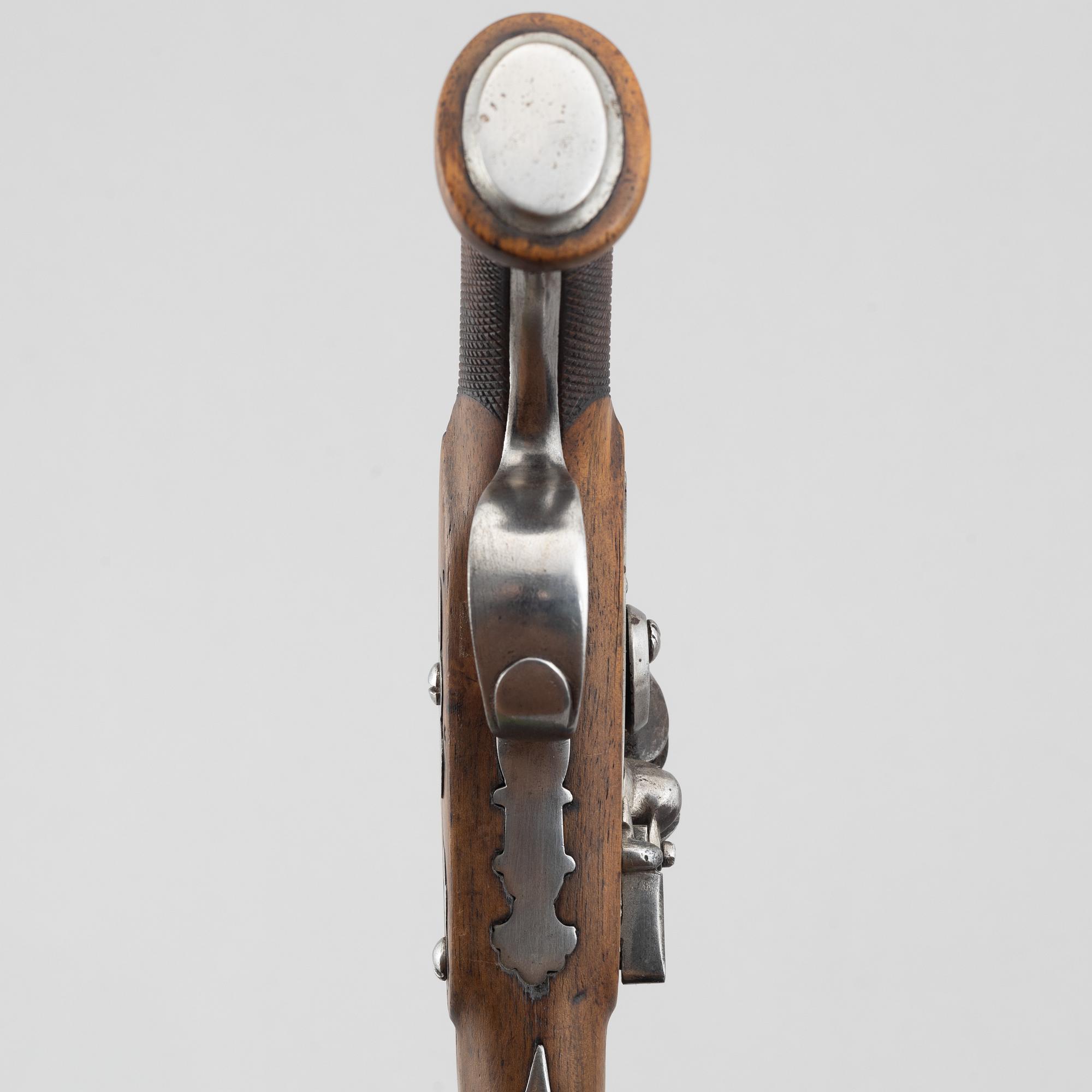 Flintlåspistoler, ett par, Frankrike, 1800-talets början.