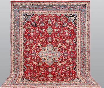 A carpet, Old Mashad, ca 342 x 252 cm.