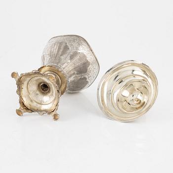 Sockerskål med lock, silver, Osmanska Riket, omkring år 1900.