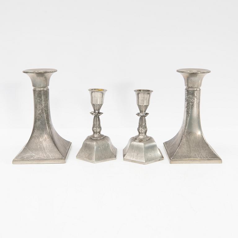 Just Andersen, ljusstakar, 4 par, Danmark, 1900-talets första hälft.