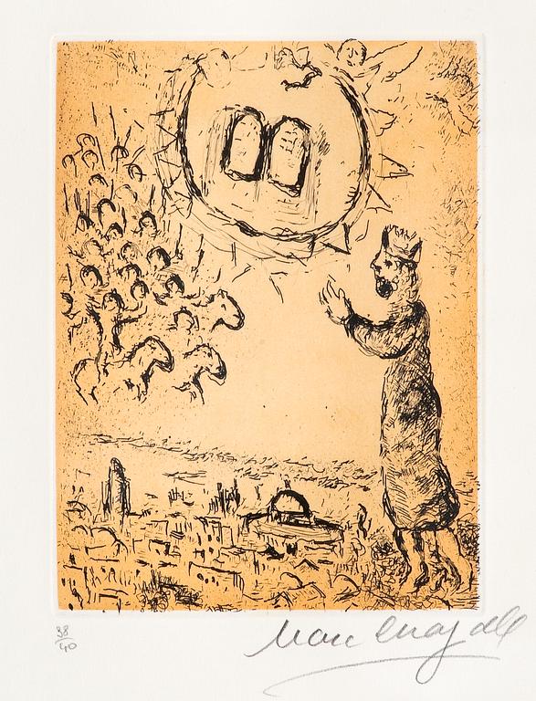Marc Chagall, UR SERIEN" PSAUMES DE DAVID".