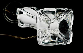 BORDSLAMPA, glas, Flygsfors, 1900-talets mitt.