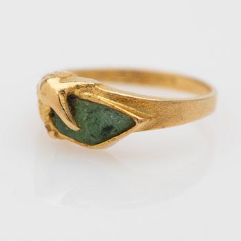 Björn Weckström, ring, "Galatea", 18K gold with zoisite, Lapponia, Finland.