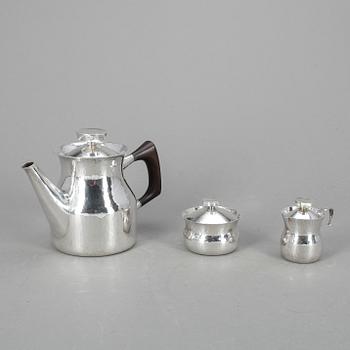 KAFFESET, 3 delar, silver, Erik Löfman, 1975-1976, tot vikt 793 gram.