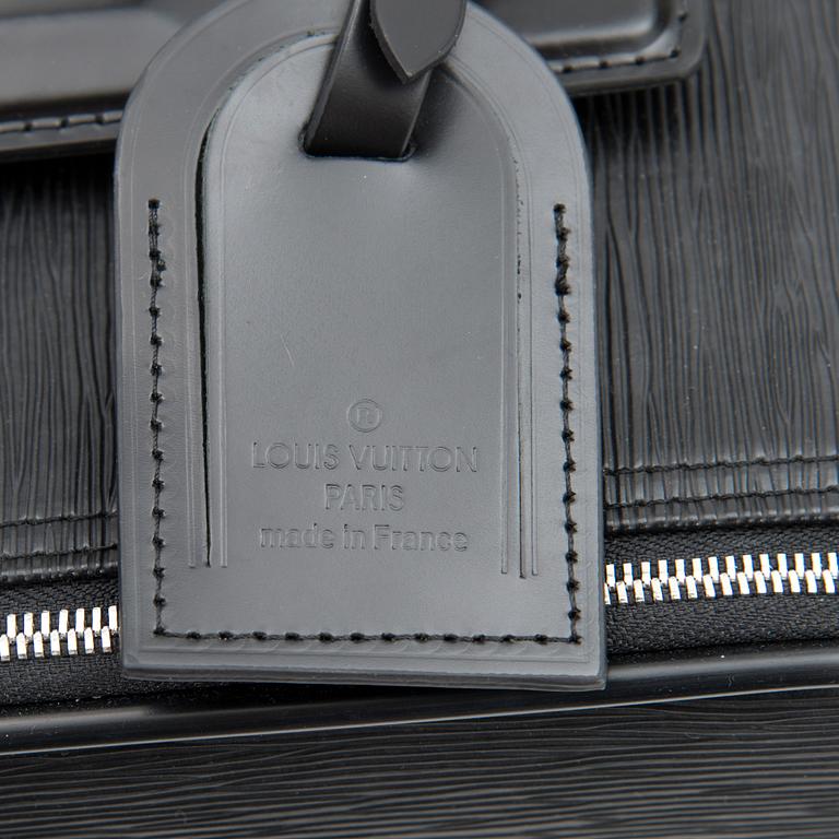 A black Epi Leather Pégase 55 Suitcase.