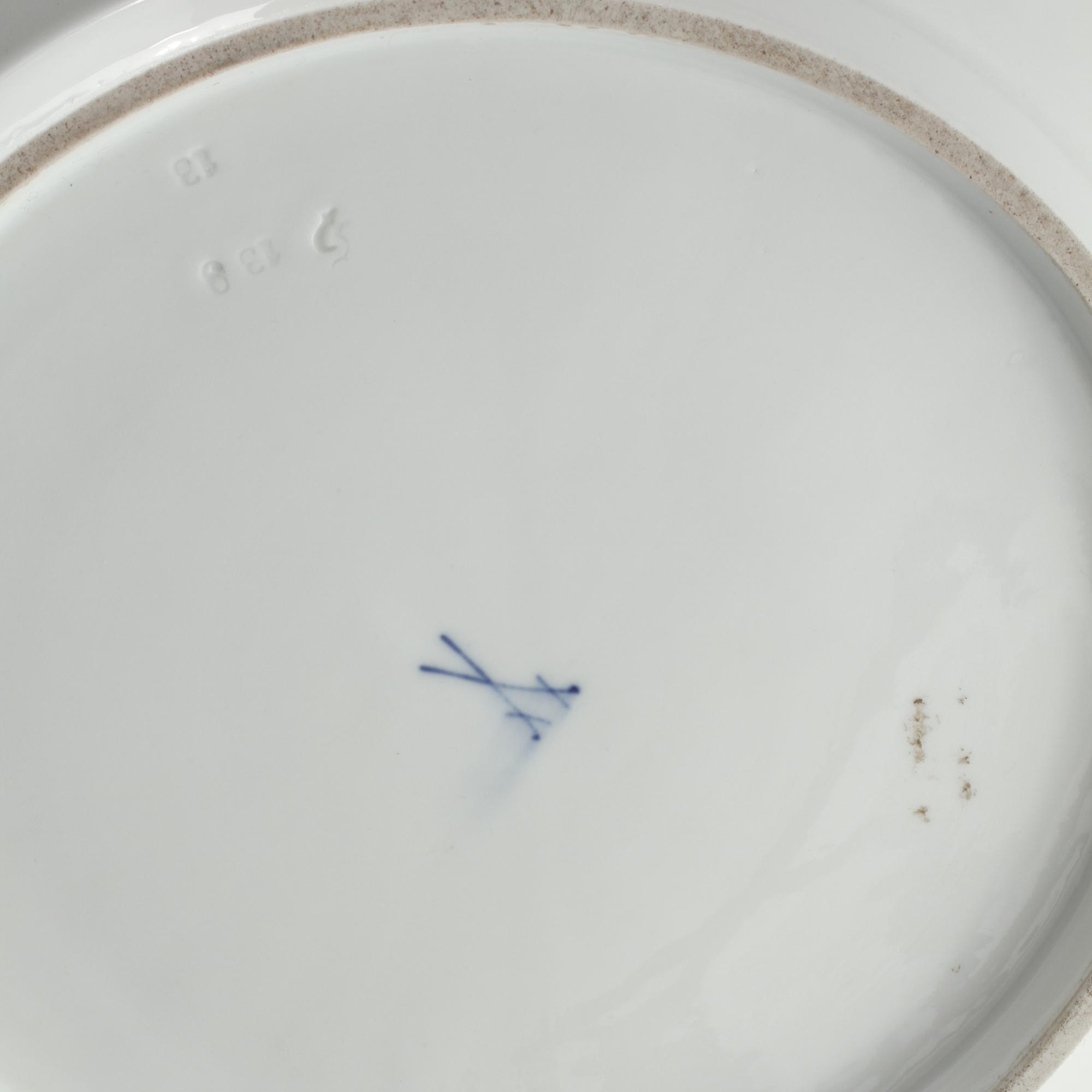 SKÅL/TVÄTTFAT, porslin, Meissen, 1900-tal.