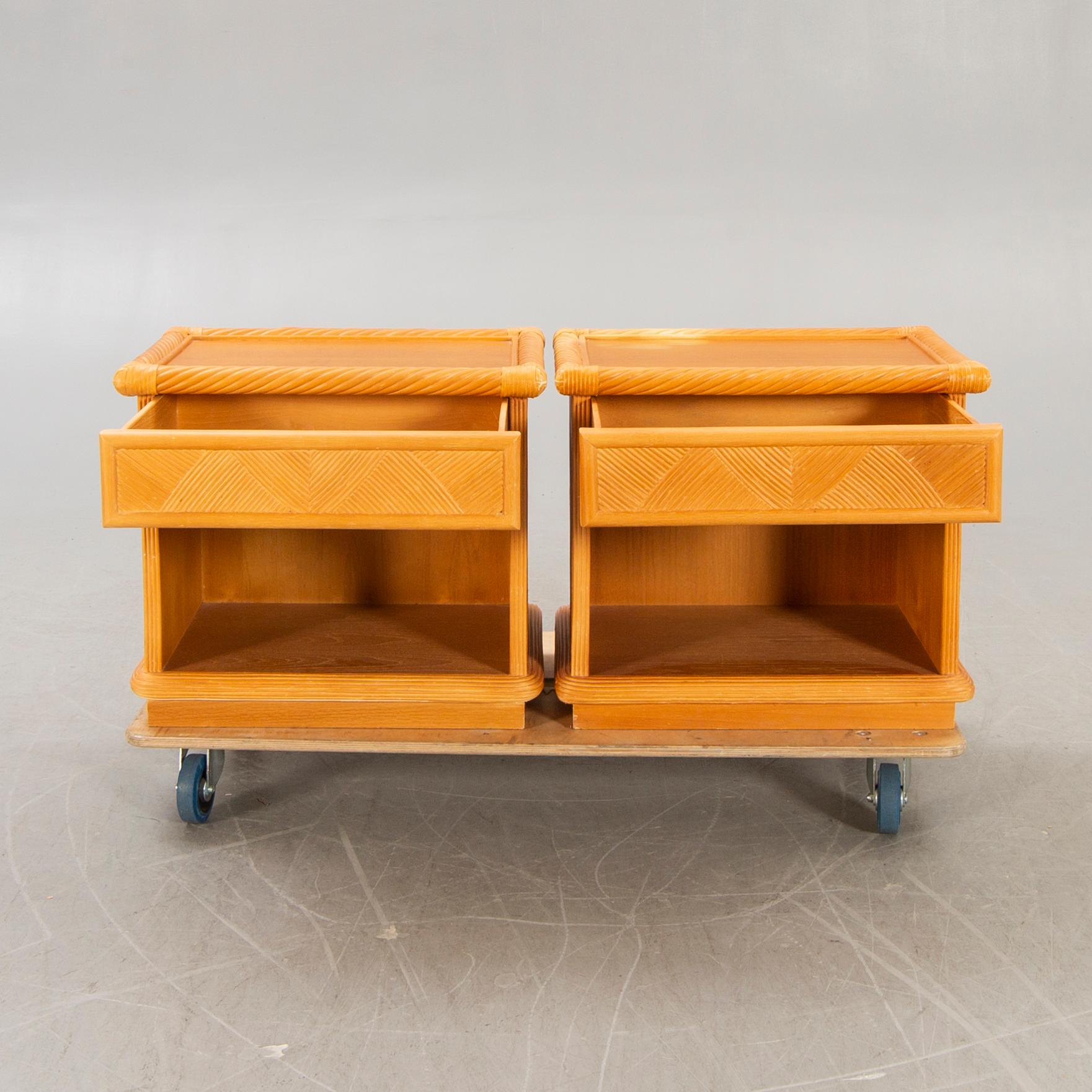 Dux, bedside tables, a pair, second half of the 20th century.