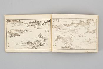 Four books, printed mostly in Japan, Meiji, late 19th century.