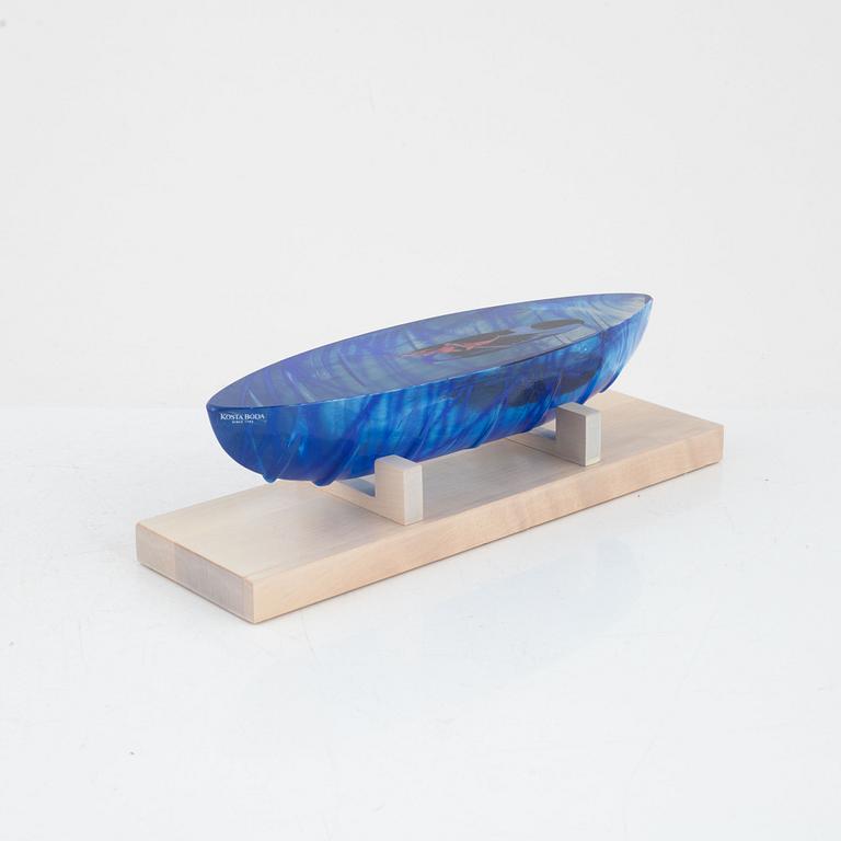 Bertil Vallien, a limited edition glass sculpture, Kosta Boda, sweden.