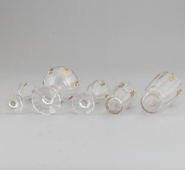 A Kosta 'Lagergren' glass service. (65 pieces).