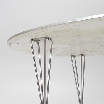 Bruno Mathsson & Piet Hein, dining table, “Superellipse”, Fritz Hansen, Denmark.