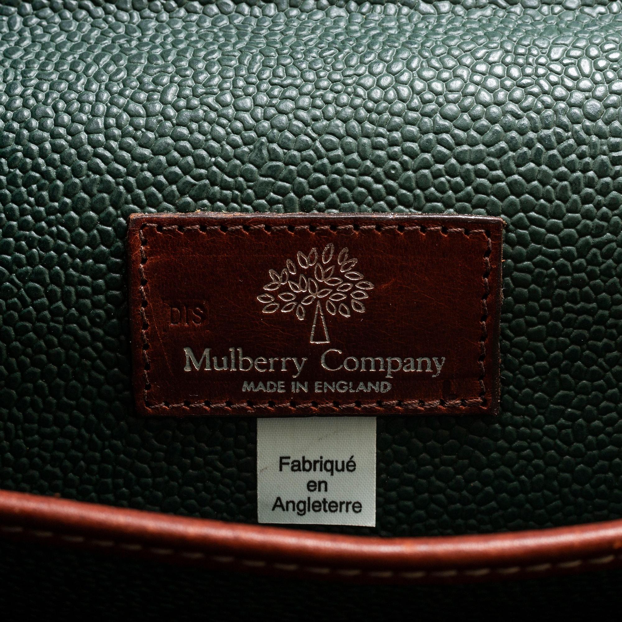 MULBERRY, a Scotchgrain briefcase.