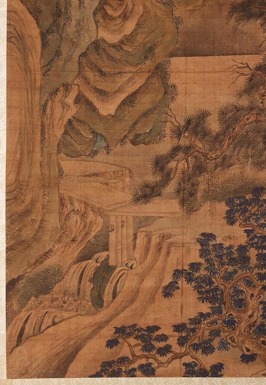 Yuan Jiang, after, Yuan Jiang, (Active 1690-1739), efter. Ink and colour on silk.