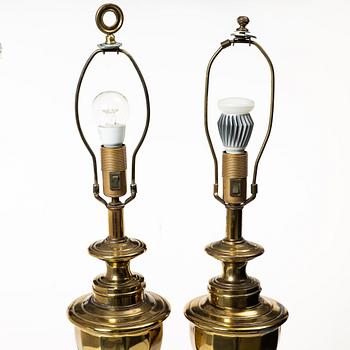 Table lamps, a pair, second half of the 20th century.