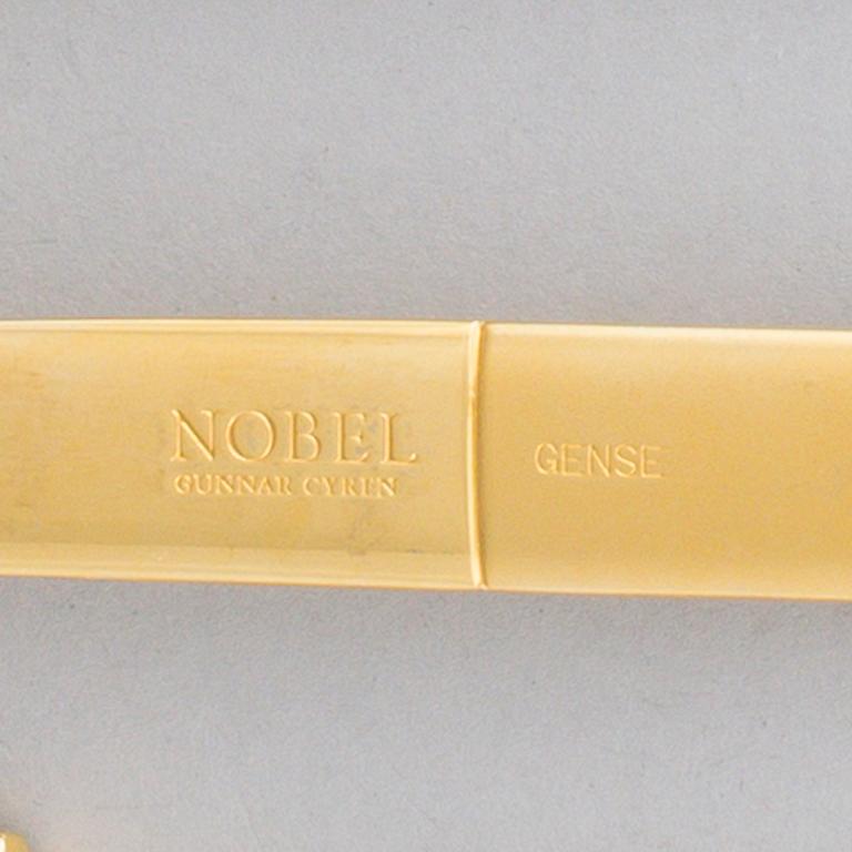 GUNNAR CYRÉN, cutlery, 66 pieces, gilt steel, "Nobel", Gense/Yamazaki.