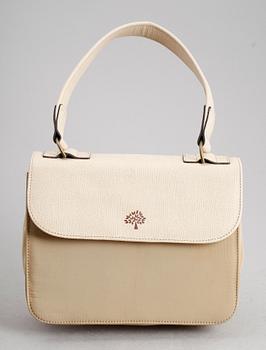 HANDVÄSKA, Mulberry, textil och läder.
