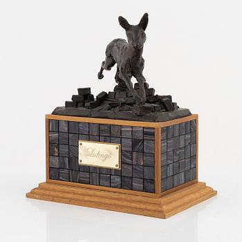 Ernst Billgren, skulptur, brons och mosaik, signerad. Upplaga 90 ex.