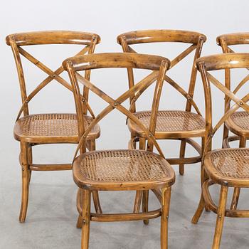 5 CHAIRS, first half of the 20th century.