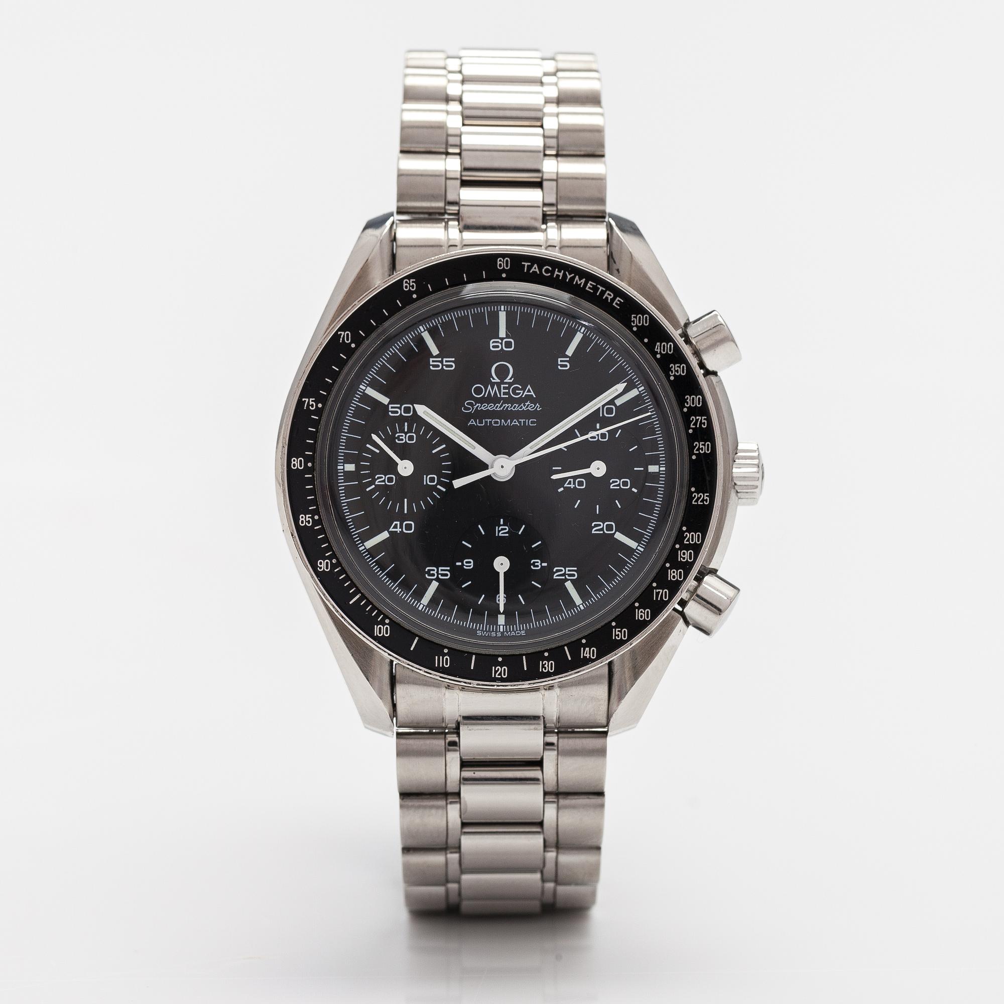 OMEGA, Speedmaster reduced, wristwatch, 39 mm.