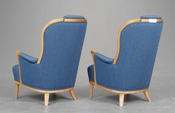 FÅTÖLJER, 1 par, "Vår Fru", Carl Malmsten,