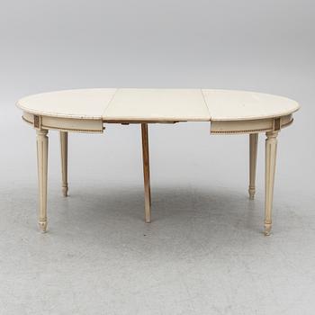 Dining table, Gustavian style, mid-20th century.