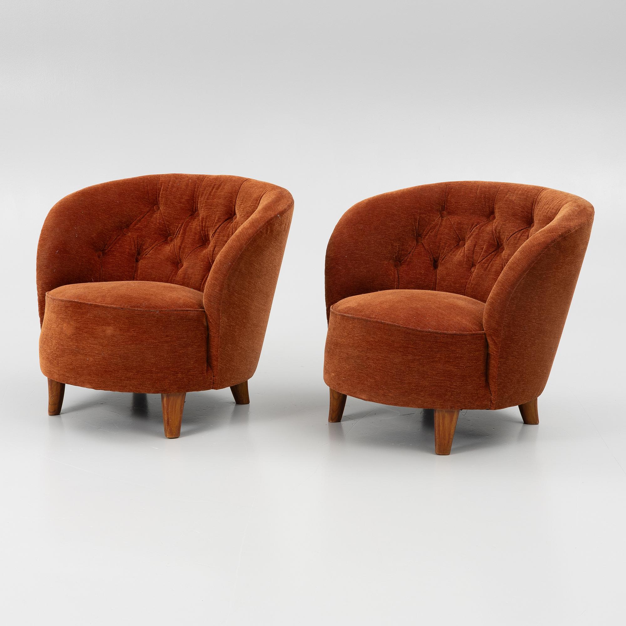 Fåtöljer, ett par, Swedish Modern, 1930-tal.