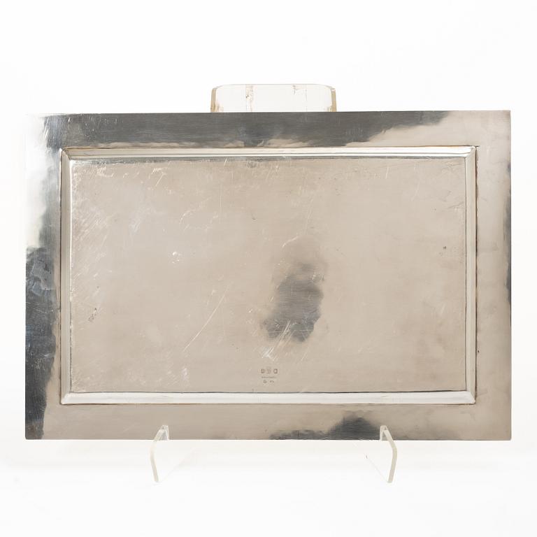 H.J. Wilm, bricka, sterling silver, Hamburg 1900-tal.