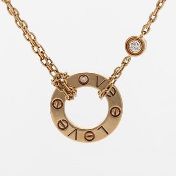Cartier, kaulakoru, "Love", 18K kultaa ja briljanttihiottuja timantteja.