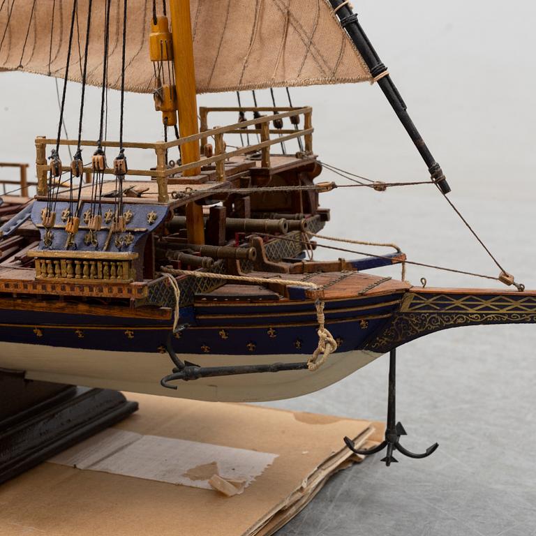 A 20th Century model of a galley ship.