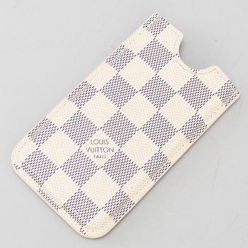 A Louis Vuitton phone case.