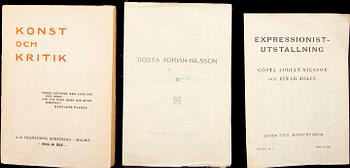 Parti småtryck, tidskrifter m  m, 8 delar, Gösta Adrian-Nilsson (GAN).