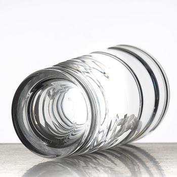 Vicke Lindstrand, an engraved "Pearl fisher" glass vase, Orrefors, Sweden 1956.