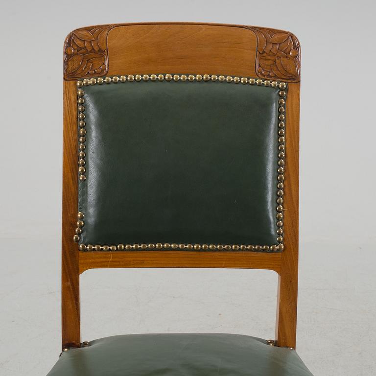 A set of 15 Swedish Art Noveau chairs, early 20th century.