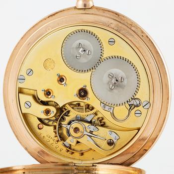 IWC, pocket watch, hunter, 53 mm.