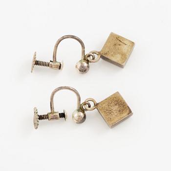 Smyckesset, örhängen, collier, silver.