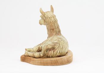 A Gunnar Nylund stoneware figure of a llama, Rörstrand.