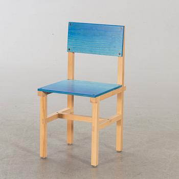 FREDRIK PAULSEN, "Röhsska"Designbaren, stol, Blå Station 2020, Stol 27/102.