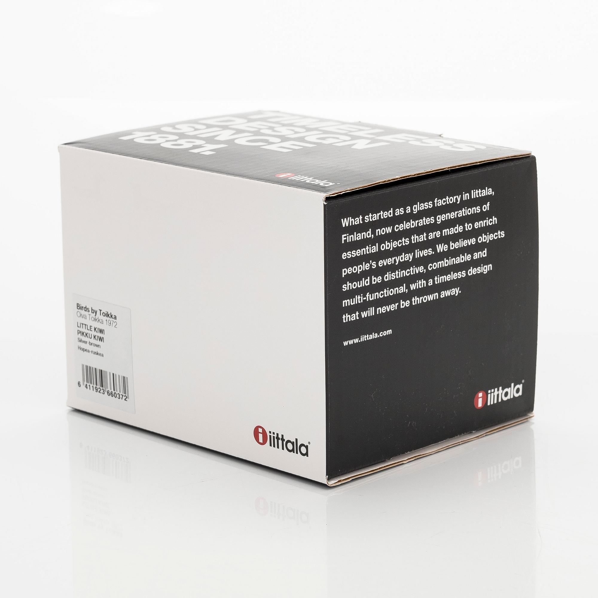 Oiva Toikka, A glass bird, 'Little Kiwi', signed O. Toikka Iittala.