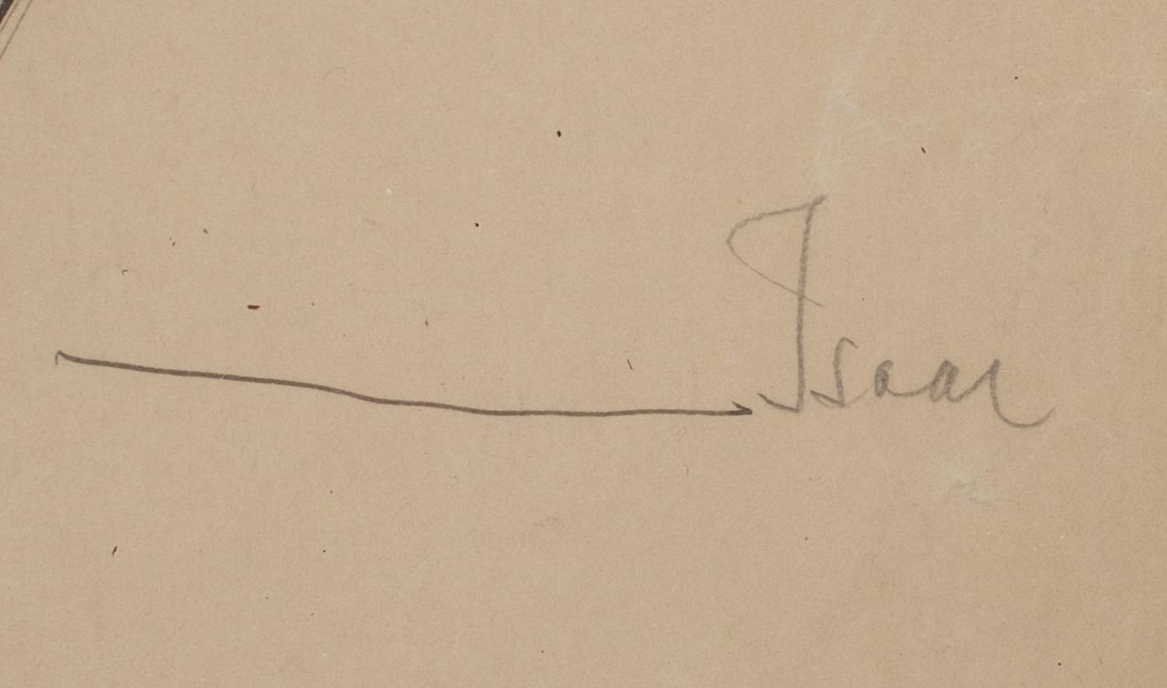 ISAAC GRÜNEWALD, tusch, signerad.