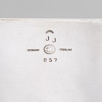 A sterling silver box by Jorgen Jensen for Georg Jensen, Copenhagen 1945-62. Design nr. 857.