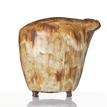 Åke Holm, skulptur, stengods, bagge, Höganäs 1950-tal.