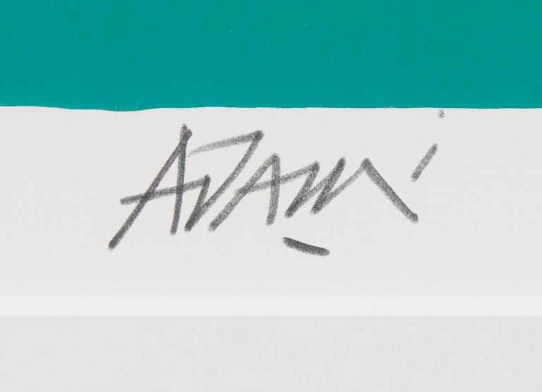 VALERIO ADAMI, serigrafi, signerad och numrerad 143/150.
