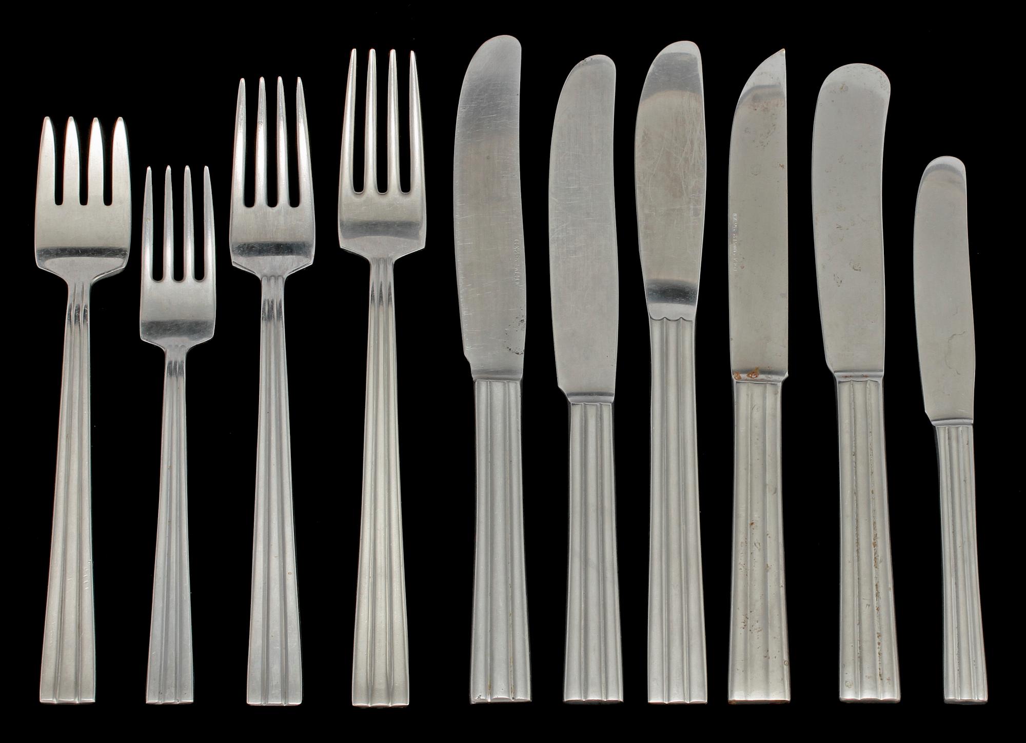 BESTICKSERVISDELAR, 165 st, rostfritt stål, "Thebe", Folke Arström, Gense, 1950/60-tal.