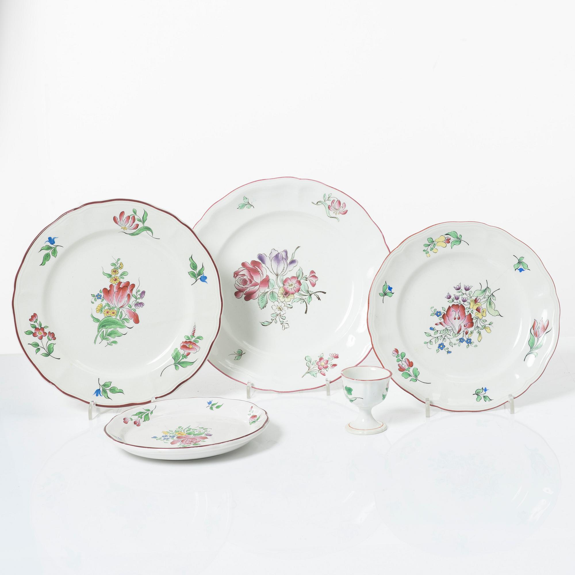 Servisdelar, 121 st, Lunéville, Frankrike, 1900-tal.