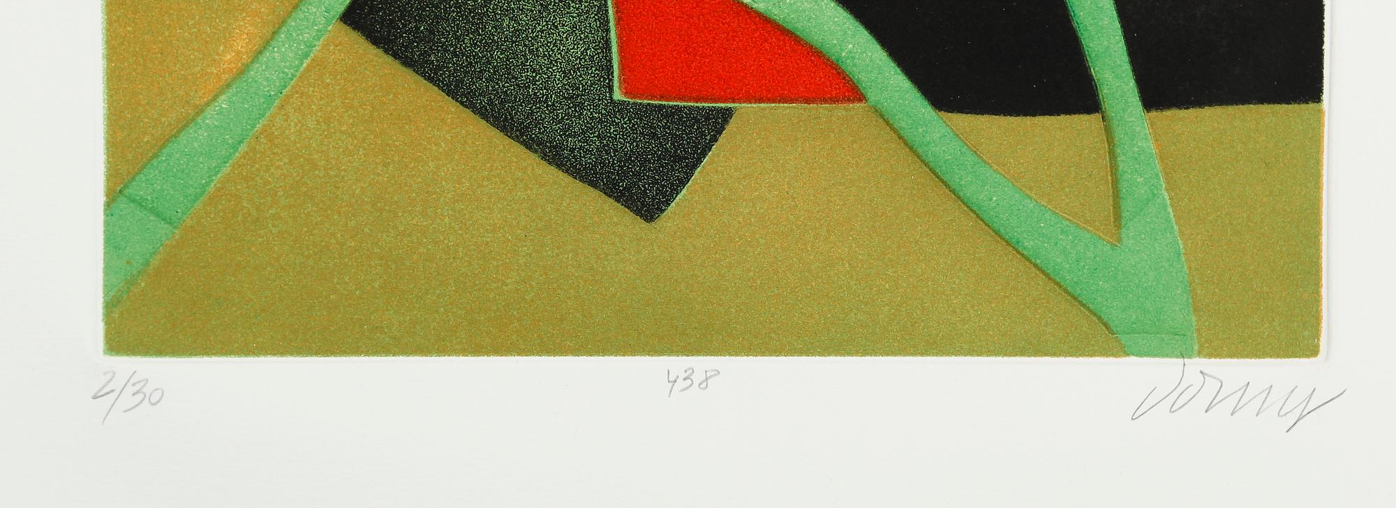 BERTRAND DORNY, färgetsning, signerad och numrerad 2/30.