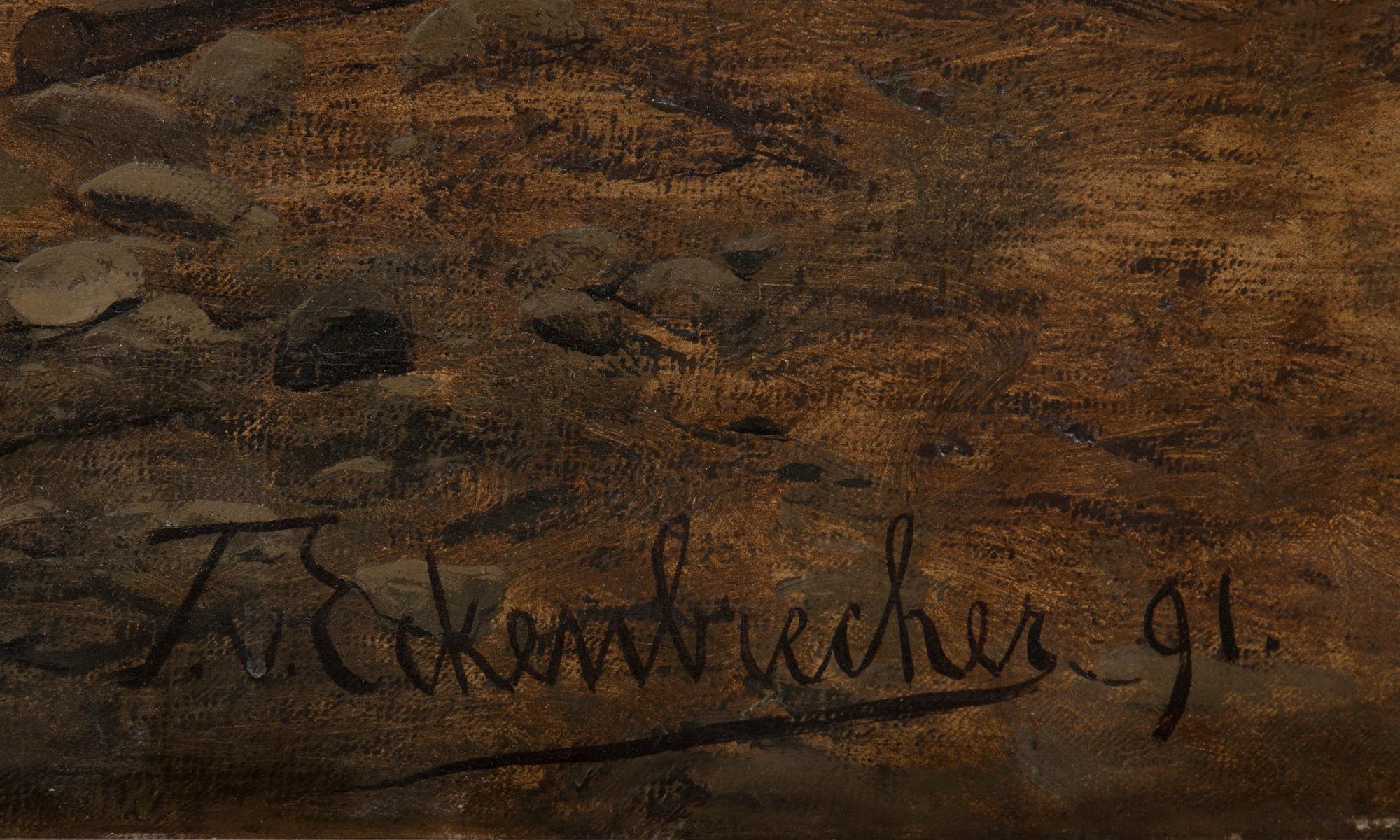 KARL PAUL THEMISTOKLES VON ECKENBRECHER, Olja på duk, signerad och daterad 1891.